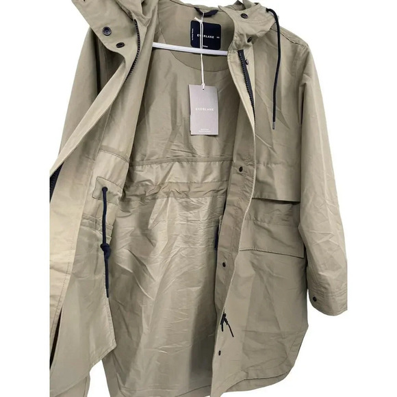 EVERLANE ReNew Anorak Jacket Size XXS Water Resistant Green - Picture 6 of 12